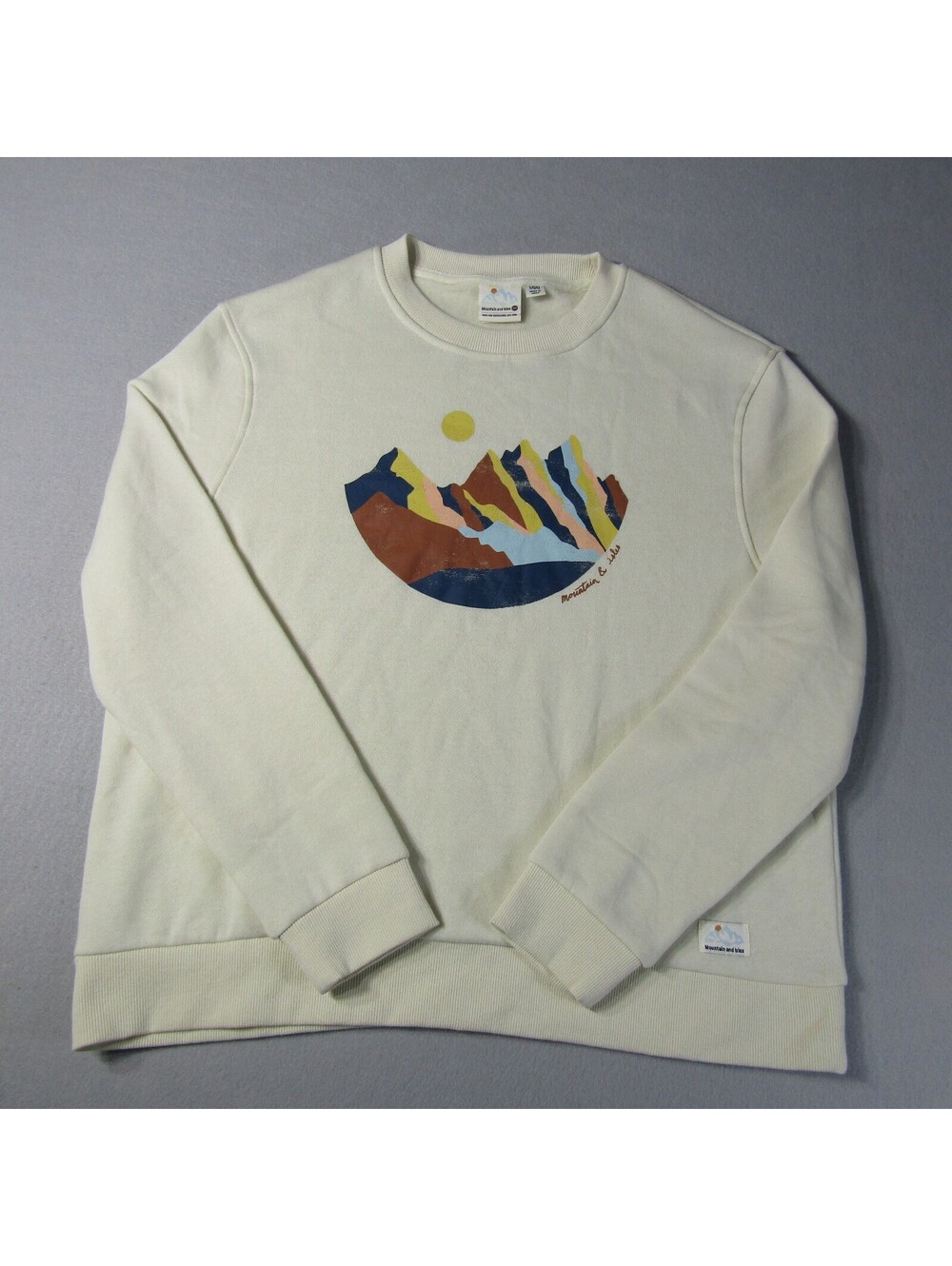 NWT Mountain and Isles Sunset Crewneck Sweatshirt Women's Cream